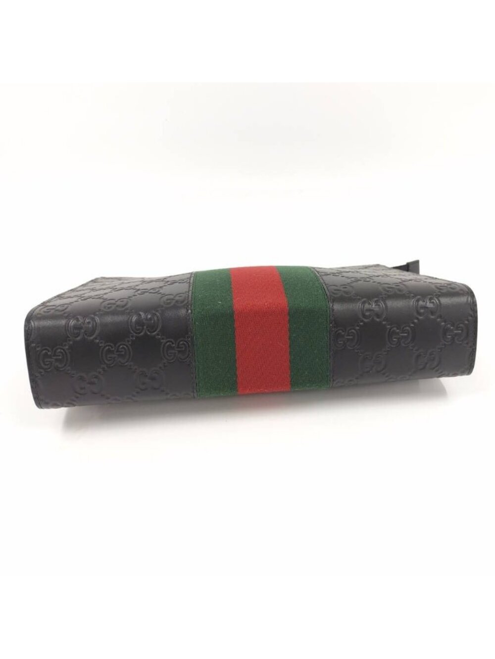 Gucci Clutch Guccissima Sherry Line Leather Black - Picture 5 of 9